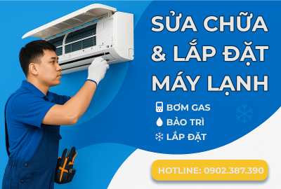 Lắp đặt máy lạnh Midea huyện Vĩnh Cửu Đồng Nai - Điện máy Trúc Thanh Bình