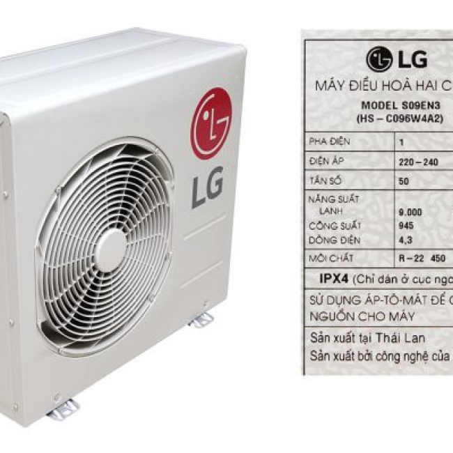 Máy lạnh LG 1 HP S09EN3