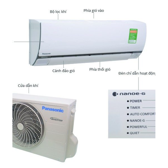 Máy lạnh Panasonic Inverter 2.5 HP PU24TKH-8