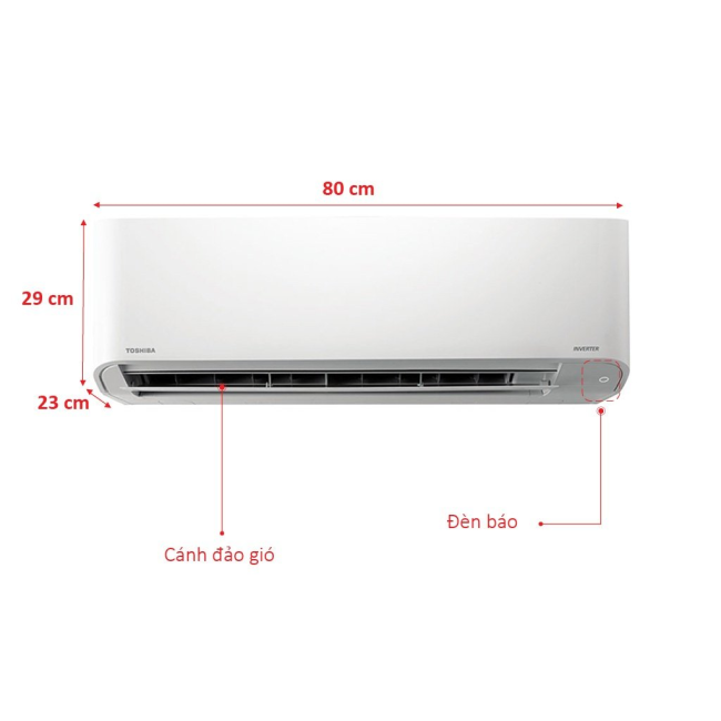 Máy Lạnh TOSHIBA Inverter 1.0 HP RAS-H10PKCVG-V