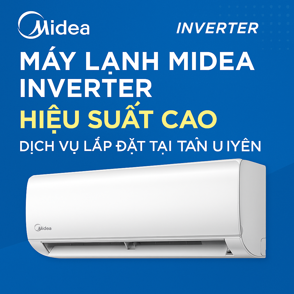 Lắp đặt máy lạnh Midea Inverter 1.5 HP Giá rẻ