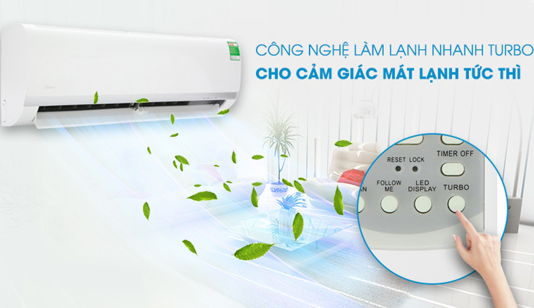 Máy lạnh Midea Mono 1hp MSAFII-10CRN8