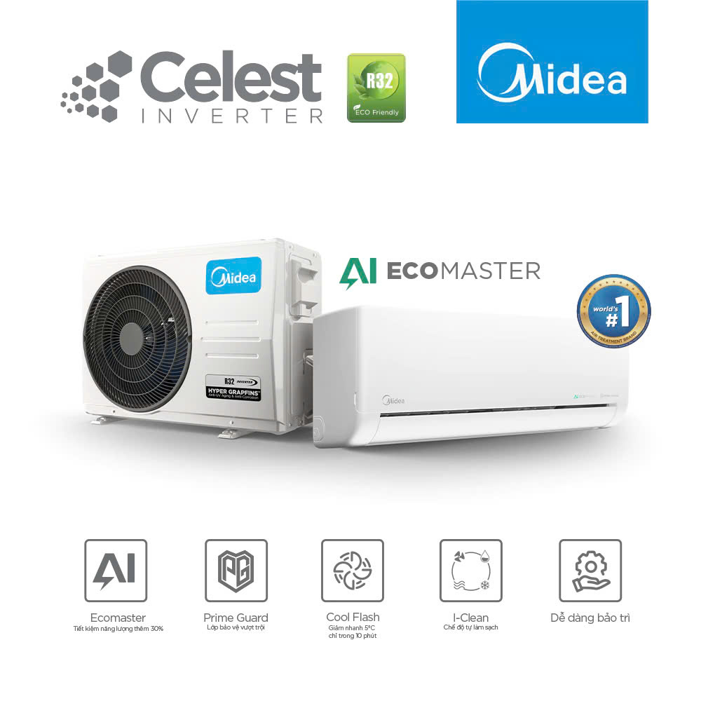 máy lạnh midea inverter